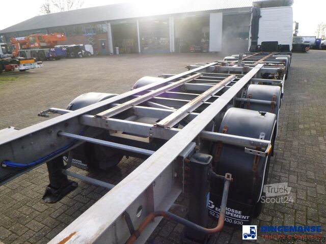 Transport de conteneurs Volvo FH 440 6X2 Euro 4 container chassis 20 ft + Gro...