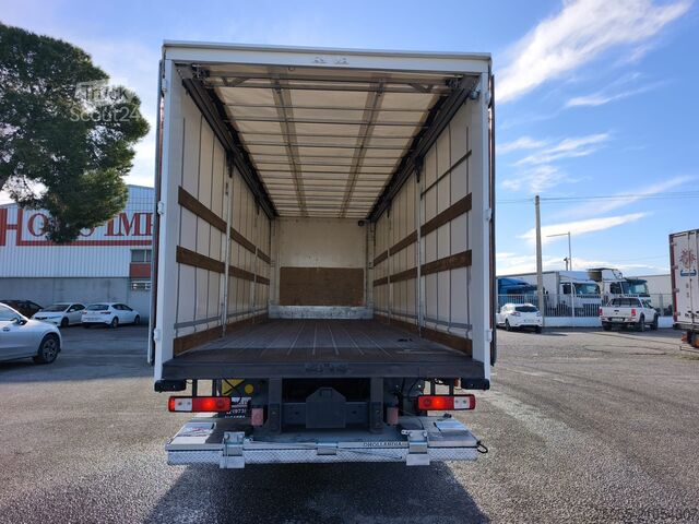 Plattewagen met zeil RENAULT 18.320 D WIDE EURO 6