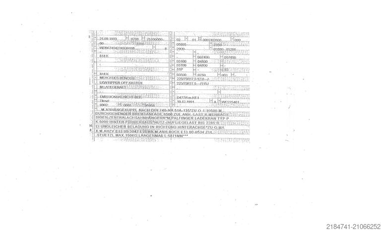 Three-sided tipper truck Mercedes-Benz 814 K