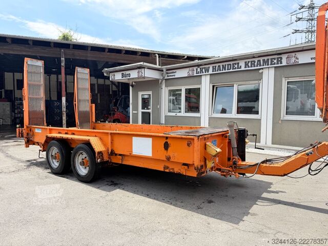 Remorcă cu platformă joasă BLOMENRÖHR 553/7500/Tieflader-Baumaschinentransport/4,9m/
