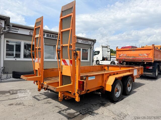 Remorcă cu platformă joasă BLOMENRÖHR 553/7500/Tieflader-Baumaschinentransport/4,9m/