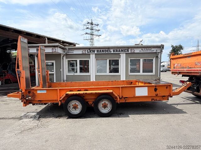 Remorcă cu platformă joasă BLOMENRÖHR 553/7500/Tieflader-Baumaschinentransport/4,9m/