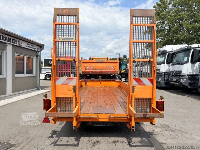 Remorcă cu platformă joasă BLOMENRÖHR 553/7500/Tieflader-Baumaschinentransport/4,9m/