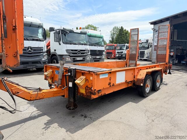 Remorcă cu platformă joasă BLOMENRÖHR 553/7500/Tieflader-Baumaschinentransport/4,9m/