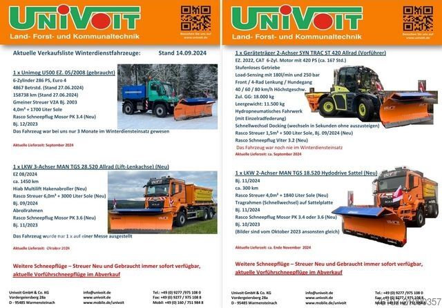 Overig UNIMOG 50 gebr. Beilhack - Rasco - Schmidt Schneepflüge