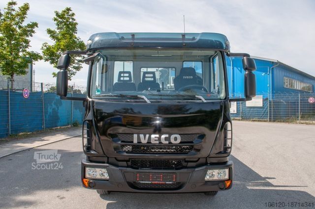 Fourgon pick-up IVECO Eurocargo ML75E Pritsche + Kran FASSI F65A Funk