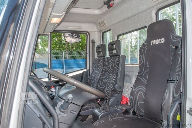 Fourgon pick-up IVECO Eurocargo ML75E Pritsche + Kran FASSI F65A Funk