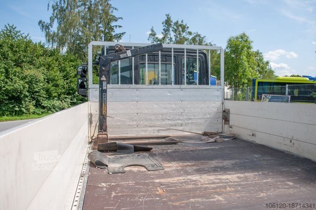 Fourgon pick-up IVECO Eurocargo ML75E Pritsche + Kran FASSI F65A Funk