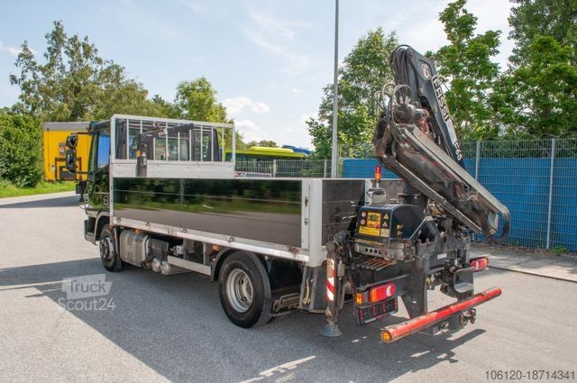 Fourgon pick-up IVECO Eurocargo ML75E Pritsche + Kran FASSI F65A Funk