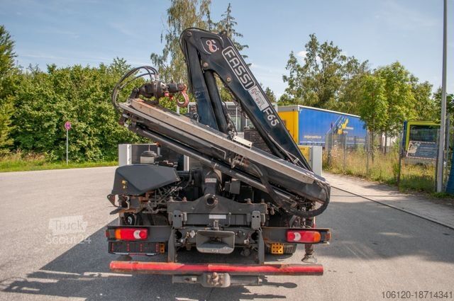 Fourgon pick-up IVECO Eurocargo ML75E Pritsche + Kran FASSI F65A Funk