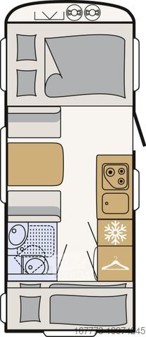 Asuntovaunu DETHLEFFS c'go 495 QSK "3er Stockbett"