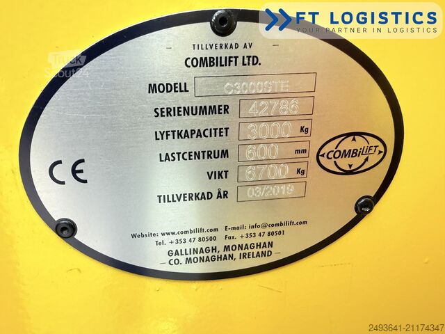 Vierwegestapler Combilift C3000STE TRIPLEX WIDE POSITIONER CABIN