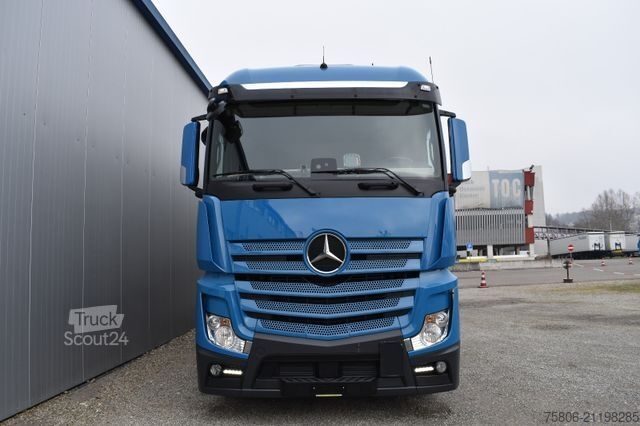 Plattewagen met zeil MERCEDES-BENZ Actros 1843 E6 Edscha Curtain AHK LBW