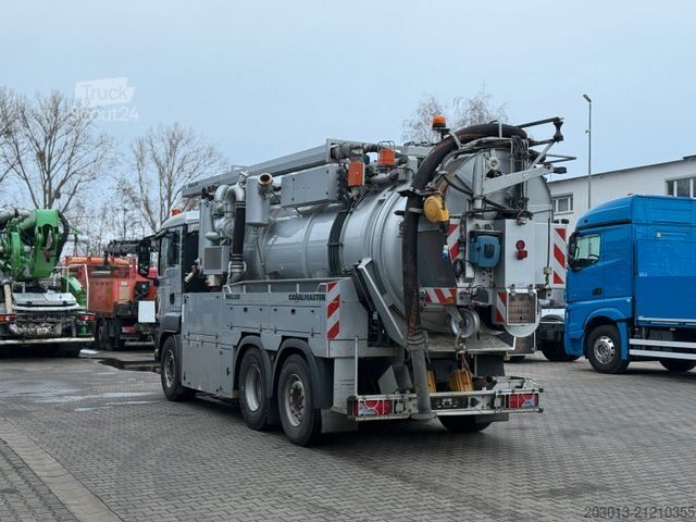 Vacuum tank truck MAN 28.400 6x2 Kanalreiniger Kombi MÜLLER 10.500 L