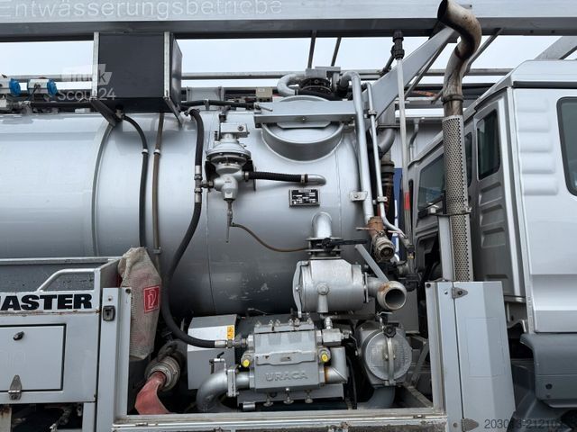 Vacuum tank truck MAN 28.400 6x2 Kanalreiniger Kombi MÜLLER 10.500 L