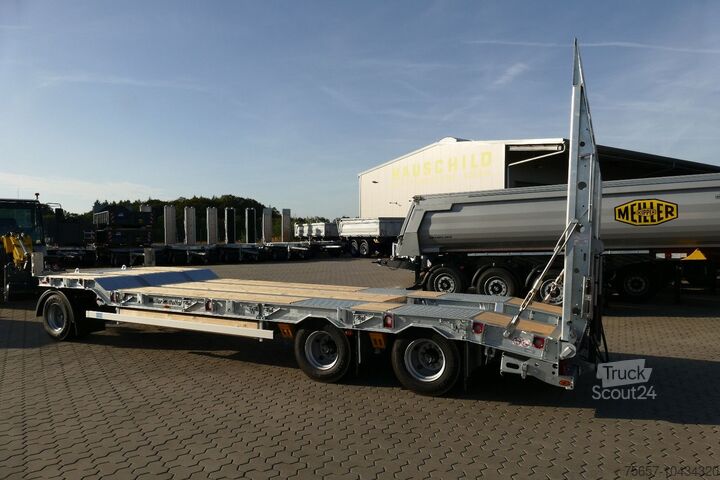 Remolque de plataforma baja MÜLLER-MITTELTAL T3 Profi 30,0 Neu, Baggerstiel, Luftfed.