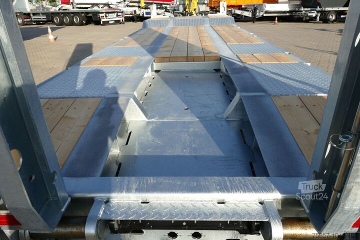 Remolque de plataforma baja MÜLLER-MITTELTAL T3 Profi 30,0 Neu, Baggerstiel, Luftfed.