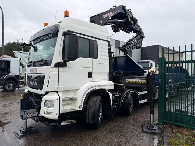 Lastplattform MAN TGS 35.440 8x2/4 HYDRO-DRIVE + KRAN HIAB 622 E-...