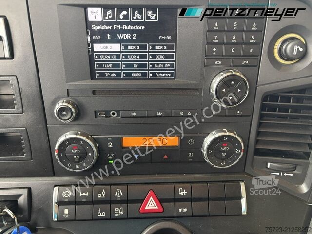 Flatbed truck with tarp Mercedes-Benz Actros 2545 LL Pritsche, Klima, Standklima, PPC, EU 6