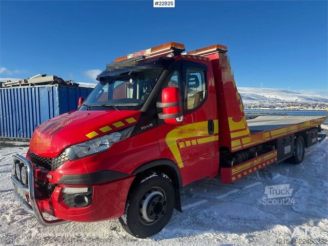 Véhicule de dépannage Iveco 70-170 tow truck w/ 2 sets of tires, aluminum body