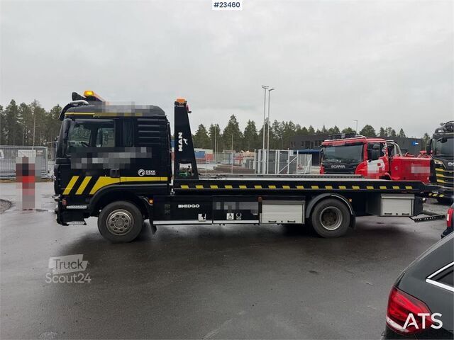 Bärgningsfordon MAN TGM 15.240 4x2 tow truck w/ frame winch, tow boom