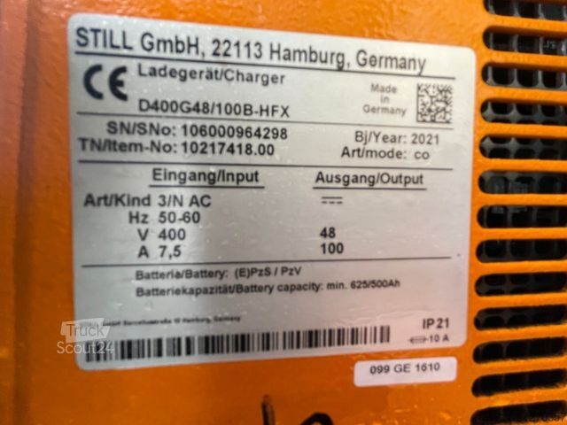Front loader forklift STILL RX 20-20L Elektro Triplex Seitensch. Freihub