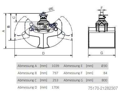 Pinza DMS VG9080 Verladegreifer / NEU / lagernd