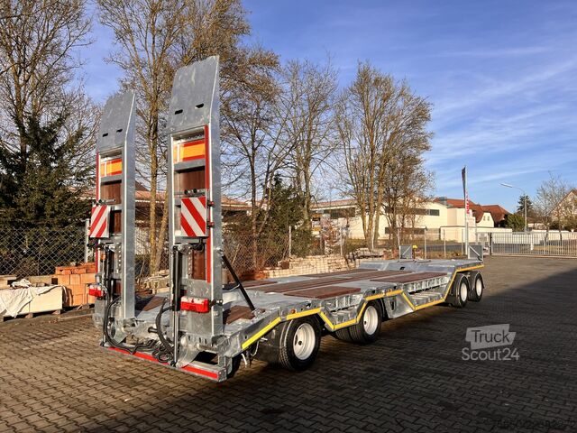 Tieflader Anhänger Möslein T 4 VB H1 R  neuer 4 Achs Tieflader + Radmulden