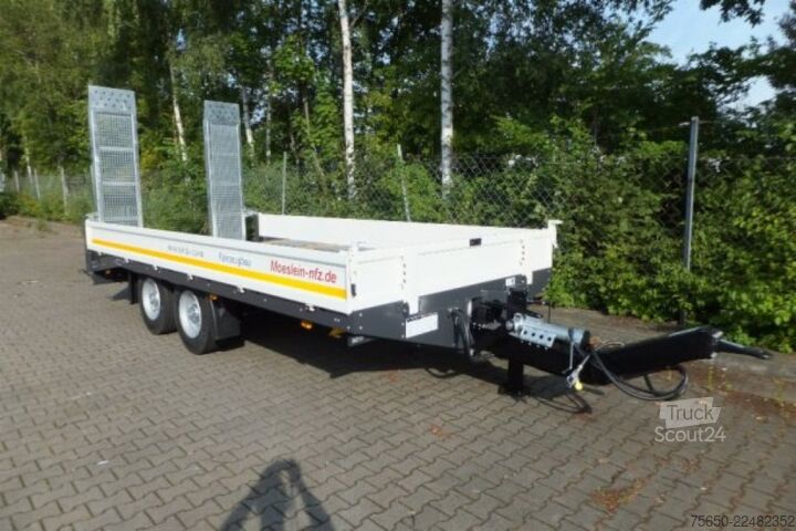 Низкорамный прицеп Möslein TTT 11- 5,2 Weiß  Neuer Tandemtieflader