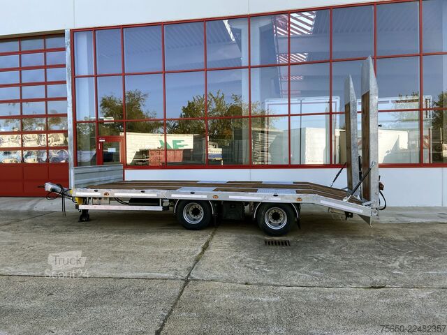 Lågbyggd trailer Möslein TT21-6,5 hydr  21 t Tandemtieflader, hydr. Rampen, NEU