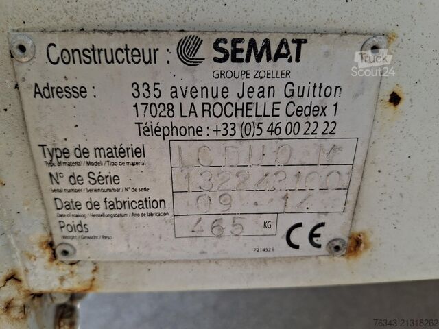 BENNE A ORDURES MENAGERES RENAULT D26 WIDE 320 - 6X2 - E6 - SEMAT C337