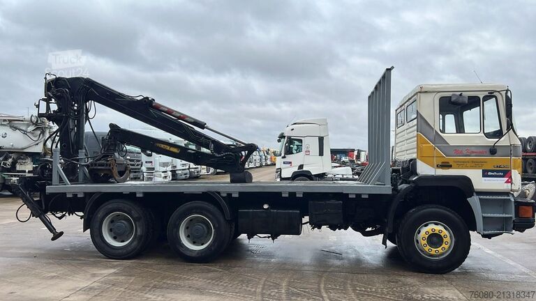 Plataforma remolque MAN 27.402 (WITHOUT CRANE / CRANE SOLD / 6 CYLINDER...