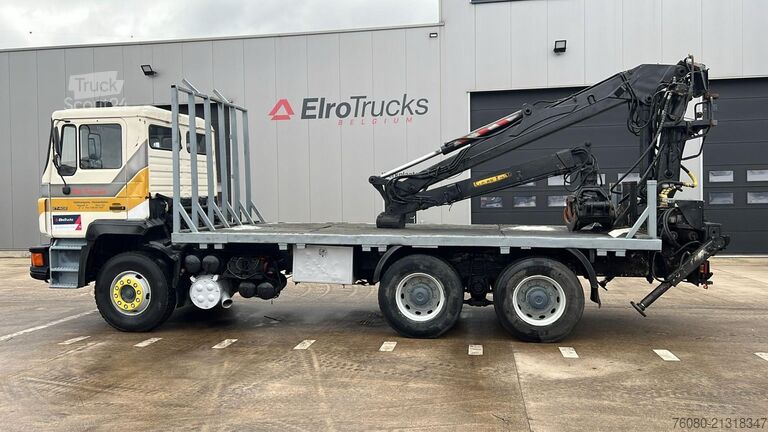 Plataforma remolque MAN 27.402 (WITHOUT CRANE / CRANE SOLD / 6 CYLINDER...