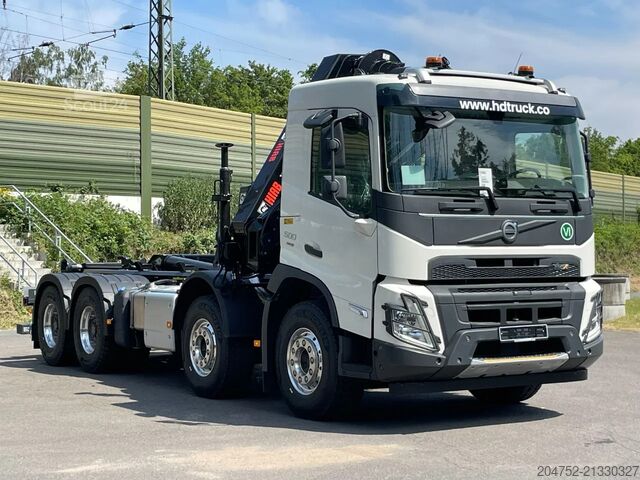 Hakenarmsystem Volvo FMX 500 Volvo FMX 500 8x4 Abrollkipper + Kran H...