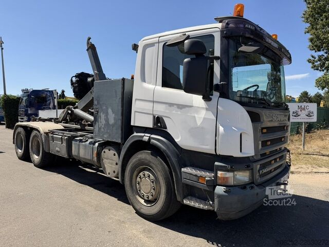 Hakenarmsystem Scania P340 6x4 HOOKLIFT / GANCHO - MANUAL - STEEL SPR...