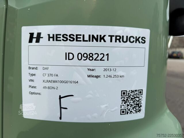 Tilavuuskuljetus DAF CF 370 Mega Volume Combi Dhollandia 2000KG Pact...