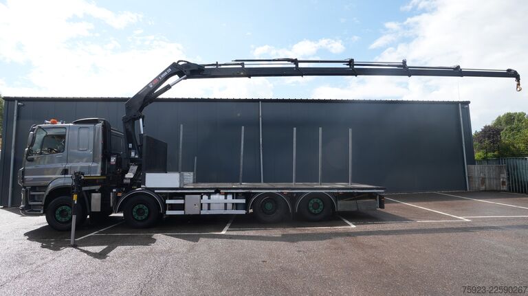 Автокран DAF CF 480 8x2 Open box truck with Hiab X-Hiduo 228...