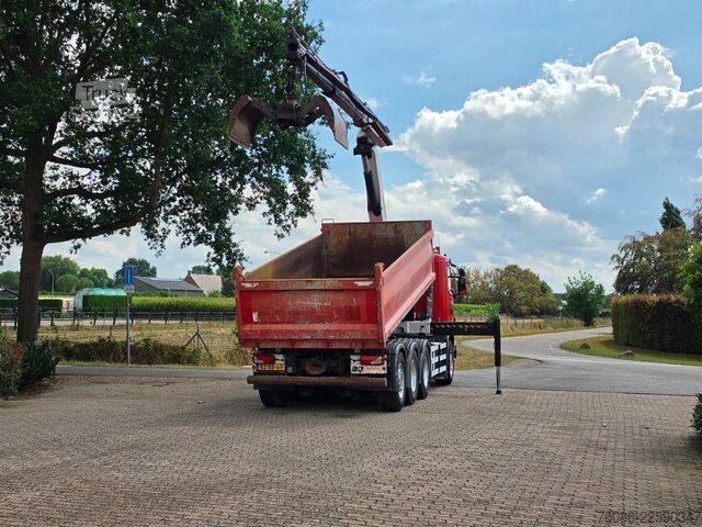 Kipper mit Kran Scania G 400 B 8X4*4 TRIPLE!! KRAAN/KIPPER!!  NL TRUCK!