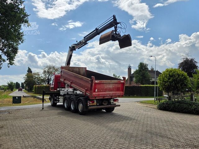 Kipper mit Kran Scania G 400 B 8X4*4 TRIPLE!! KRAAN/KIPPER!!  NL TRUCK!