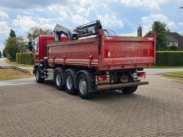 Kipper mit Kran Scania G 400 B 8X4*4 TRIPLE!! KRAAN/KIPPER!!  NL TRUCK!
