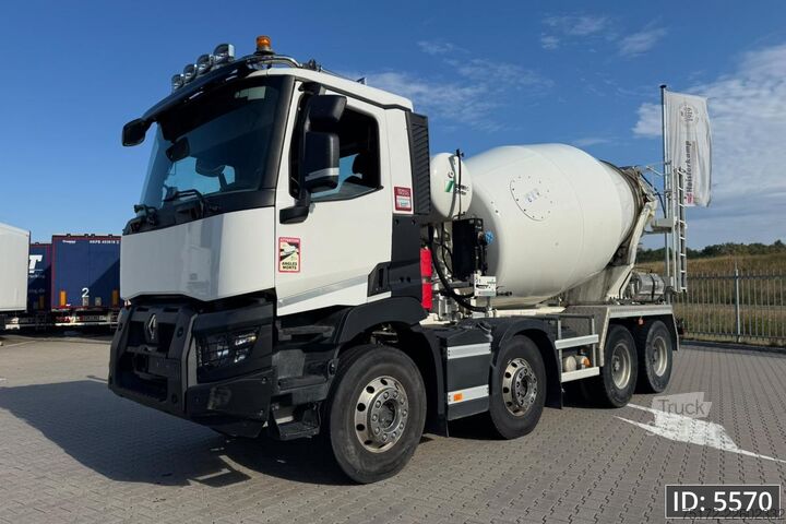 Blandare Renault C430 Day Cab, Euro 6, / 8x4 / Full steel / Reta...