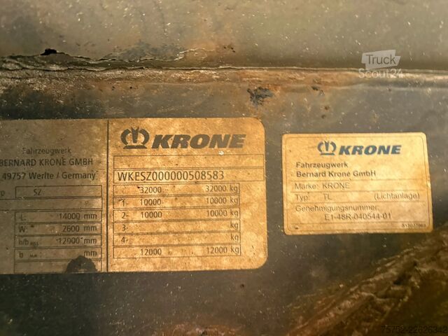 Jäähdytetyt/pakastetut kuljetukset Krone SZ Thermo King SLX100 D+E 2T LBW Liftas+Stuuras...