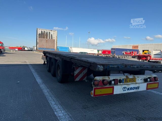 Platformos priekaba Krone Flatbed / Flachbettauflieger / Ladtrailer
