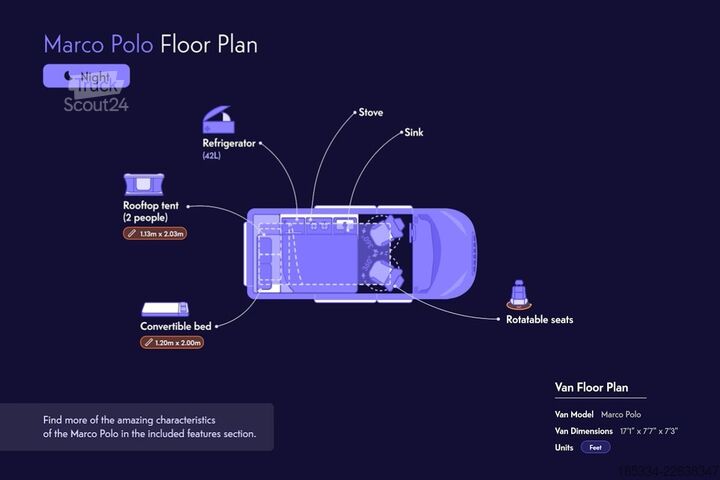 عربة التخييم 2022 Mercedes Marco Polo Automatique | Toit relevable
