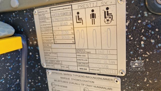 Туристически автобус TEMSA Prestij SX Novo Lux Daily Lagerfahrzeug