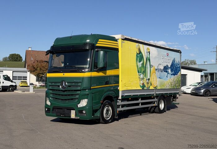 Autocarro con pianale e telone Mercedes-Benz Actros 1845 4x2 Plane/HB / Swiss-Vehicle