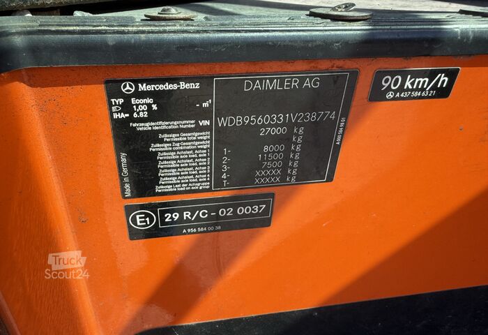 Autocompattatore Mercedes-Benz Econic 2635 6x2 Faun / Swiss-Vehicle