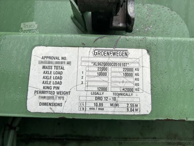 Lagaminas Groenewegen DRO-12-10 B / City / Box / Loadlift 2000 kg / A...