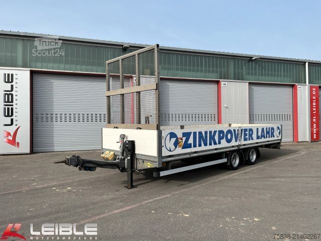 Piekabe ar darba platformu HUMBAUR HBTZ*13,6t Tandem Bordwand/Steckrungen/L: 7,30m