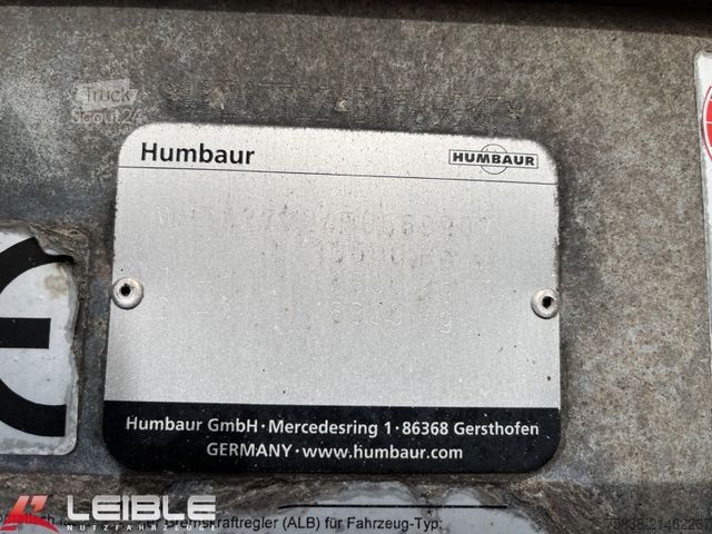 Piekabe ar darba platformu HUMBAUR HBTZ*13,6t Tandem Bordwand/Steckrungen/L: 7,30m